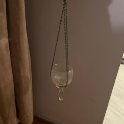 Two Hanging Glass Bowls (B3-MG)