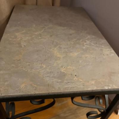 Stone Top Table, Chair & Clocks (B3-MG)