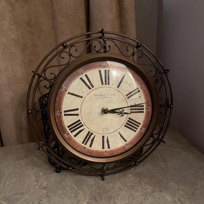 Stone Top Table, Chair & Clocks (B3-MG)