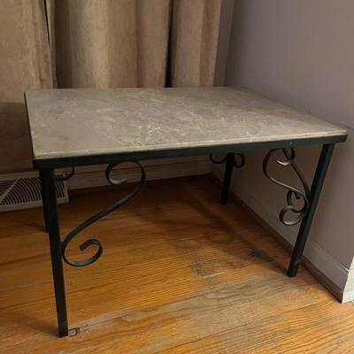 Stone Top Table, Chair & Clocks (B3-MG)