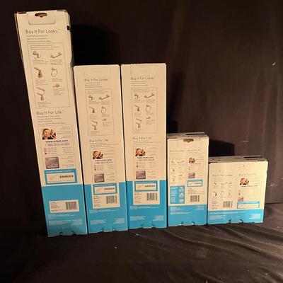 NIB Glacier Bay Sink, Faucet, Moen Towel Racks & More (B3-MG)
