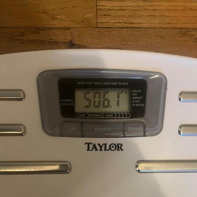 Taylor Body Fat Scale, Clock & Bath Mats (B3-MG)