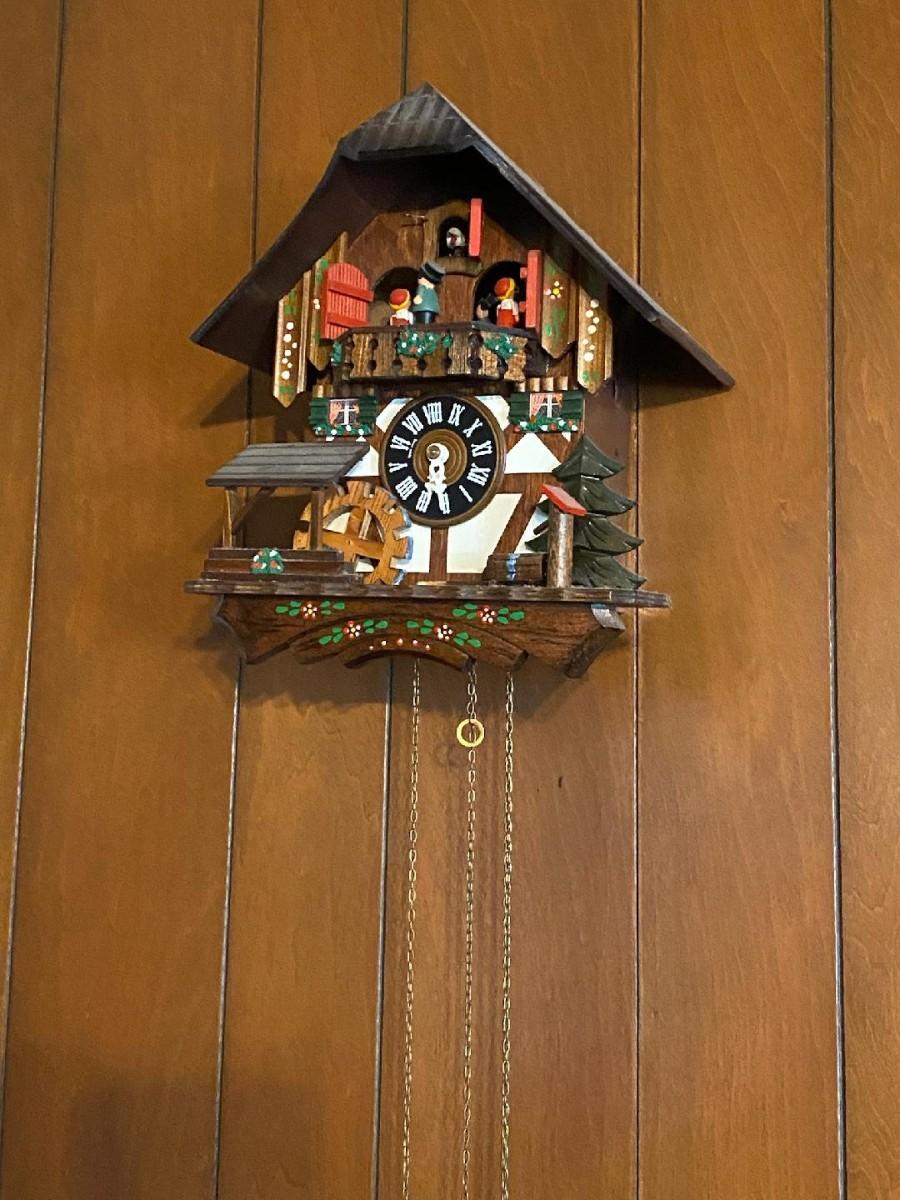 Cuckoo clock chain pull