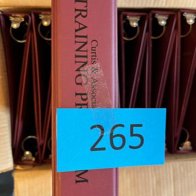 Box lot of 3 ring binders