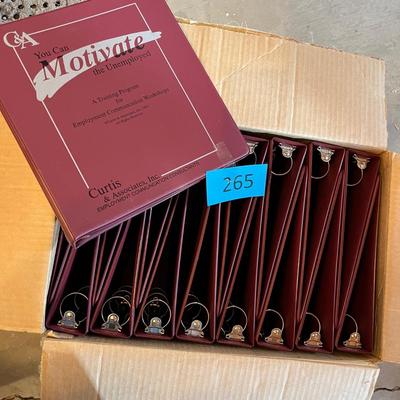 Box lot of 3 ring binders