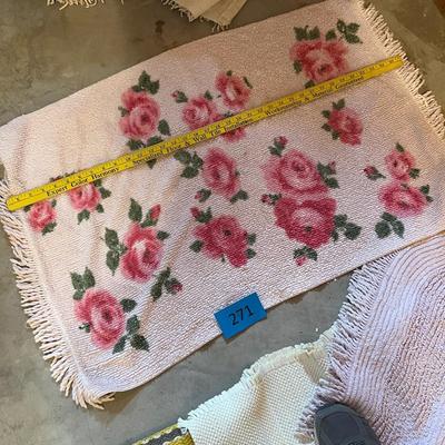 Cute roses Area rug