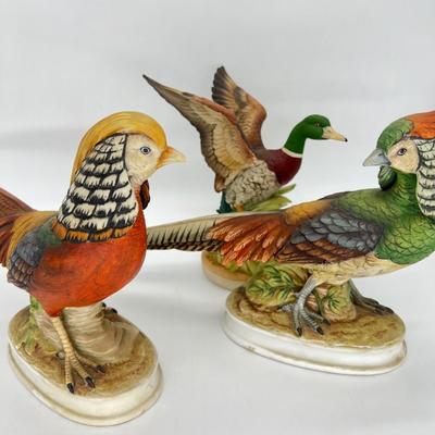 ANDREA ~ Trio (3) ~ Ceramic Game Birds