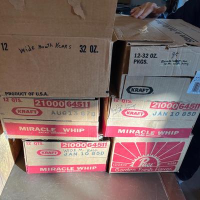 3 Boxes of canning jars
