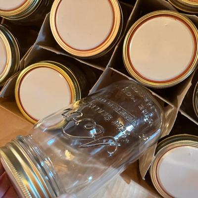 6 Boxes of canning jars