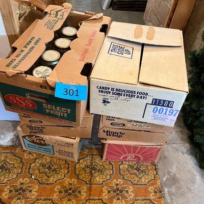 6 Boxes of canning jars
