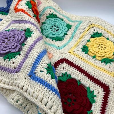 Floral Crochet Blanket