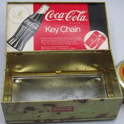 Coca Cola Collectible Lot - 2 tins boxes