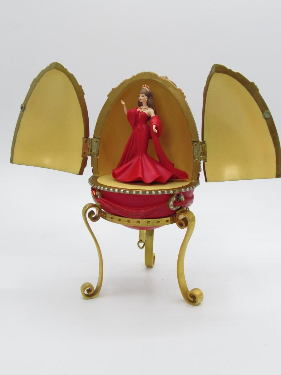 Barbie Avon Countess of Rubies Barbie Resin Musical Egg with Original Box EstateSales