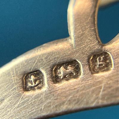 LOVELY ANTIQUE SILVER OPENWORK INCISED HINGED BUTTERFLY HAIRPIN OLD EUROPEAN TOUCHMARKS