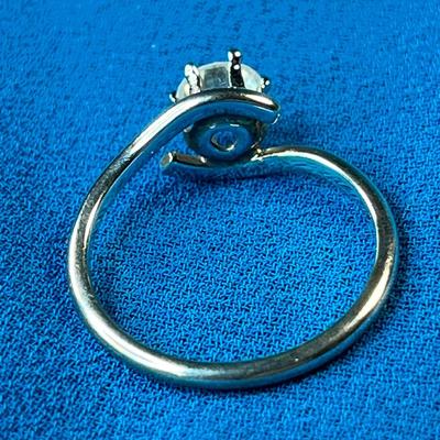 14K GOLD FILLED CZ? SOLITAIRE RING 