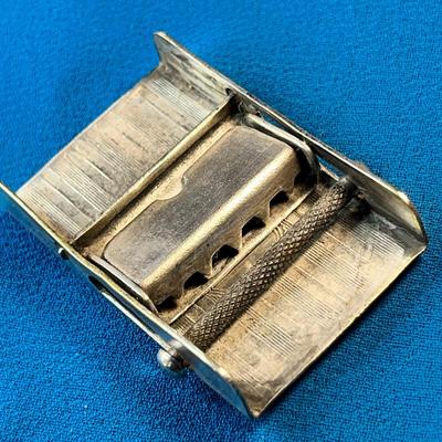 OLD TIME SILVERTONE SHRINER'S BELT BUCKLE "SYRIA TEMPLE" NICE DETAIL