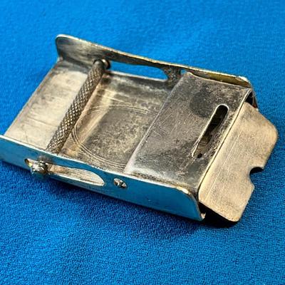 OLD TIME SILVERTONE SHRINER'S BELT BUCKLE "SYRIA TEMPLE" NICE DETAIL