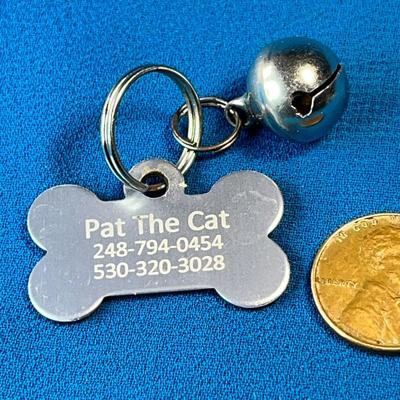 "PAT THE CAT" TAG WITH BELL