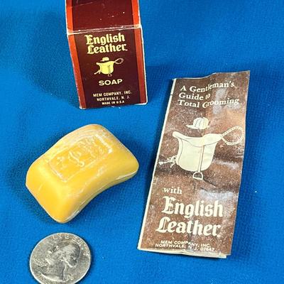 TRAVEL SIZE ENGLISH LEATHER BAR OF SOAP NEW IN BOX