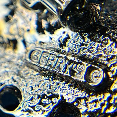 SHINY SILVERTONE LEAF PIN by GERRY'S 