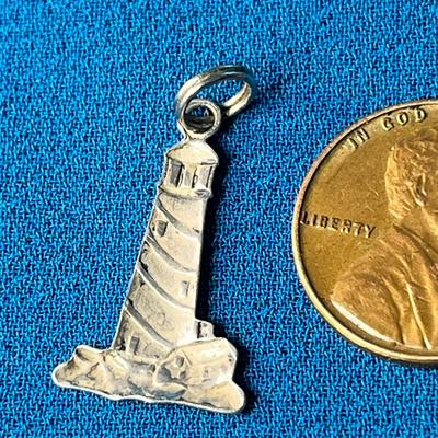 LIGHTHOUSE CHARM UNMARKED LOOKS TO BE SILVER