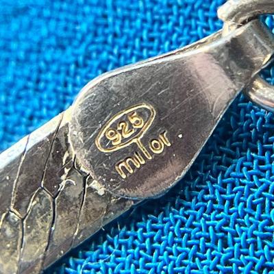 .925 STERLING SERPENTINE STYLE CHAIN BRACELET  MADE IN ITALY