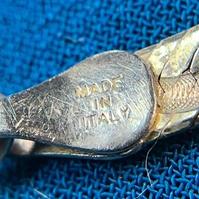 .925 STERLING SERPENTINE STYLE CHAIN BRACELET  MADE IN ITALY