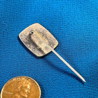 BLUE ENAMELED "VICTORIA" STICK PIN