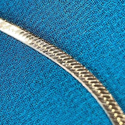 .925 SILVER SERPENTINE STYLE NECKLACE MADE IN ITALY