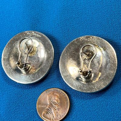 COLORFUL ENAMELED HAWAIIAN FLOWER BUTTON EARRINGS by LAUREL BURCH