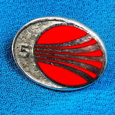 1/10 10K G.F. ENAMELED CONTINENTAL AIRLINES 5-YEAR TIE TACK