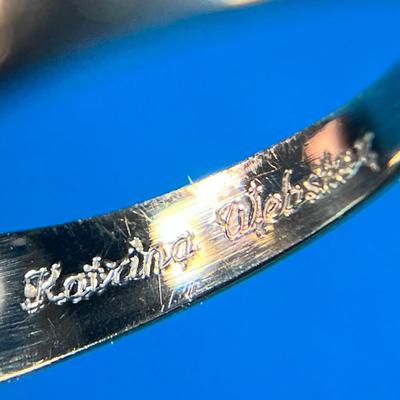 1989 BONNEVILLE HIGH SCHOOL RING, BLUE OVAL STONE, INSCRIBED WITH NAME INSIDE