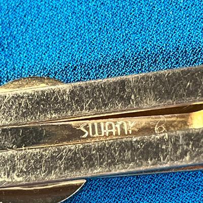 GOLDTONE ENAMELED MASONIC SYMBOL TIE BAR