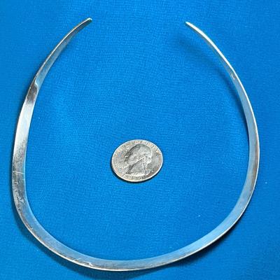 .925 STERLING SOLID BAND CHOKER/NECKLACE