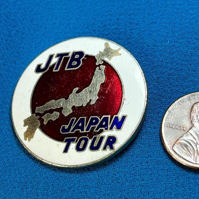 ENAMELED JAPAN TRAVEL BUREAU JAPAN TOUR PIN