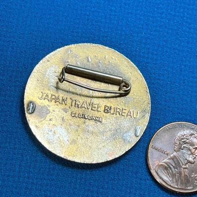 ENAMELED JAPAN TRAVEL BUREAU JAPAN TOUR PIN