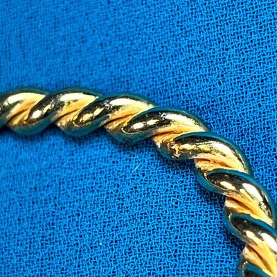 TWISTED GOLDTONE CUFF BRACELET