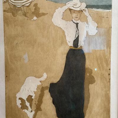 Raoul Du Gardier, A Maree Basse, Etching and aquatint printed on wove Van Gelder Zonen, 1904