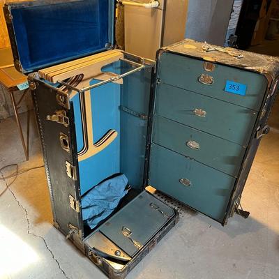 Antique steamer trunk