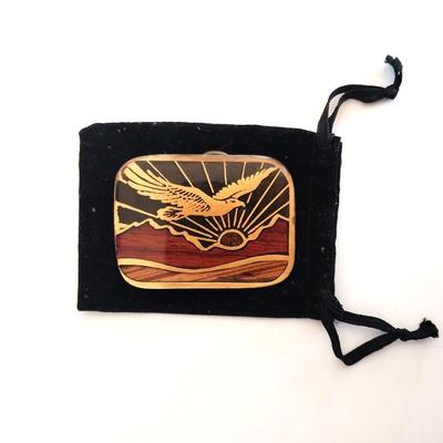 BEAUTIFUL SOLID BRASS BELT BUCKLE FROM HARMONY METAL OF COLORADO