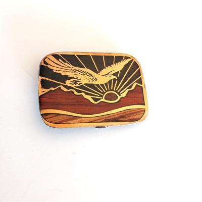 BEAUTIFUL SOLID BRASS BELT BUCKLE FROM HARMONY METAL OF COLORADO
