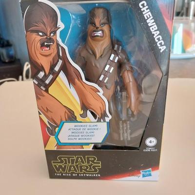 (NIB) STAR WARS DARTH VADER AND CHEWBACCA ACTION FIGURES