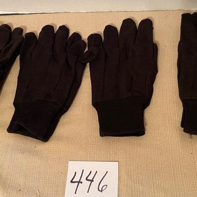 4 Pair Brown Gloves