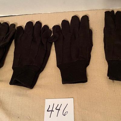 4 Pair Brown Gloves