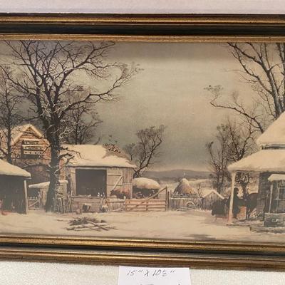 Vintage Farm in Winter
