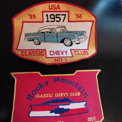 3 CLOTH '57 CHEVY PATCHES