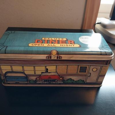 HOT WHEELS '57 CHEVY, DINER TIN AND ANOTHER CAR