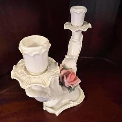 Antique Karl Ens Volkstedt Dresden Porcelain Rose Set