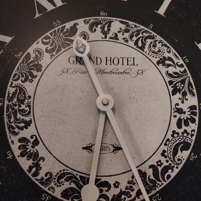 GRAND HOTEL WALL CLOCK AND LAUNDRY SGN