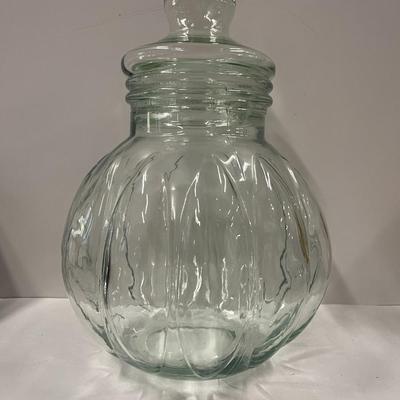 Vintage Glass Cookie Jar